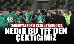 PFDK'dan Sakaryaspor'a Ceza Üstüne Ceza!