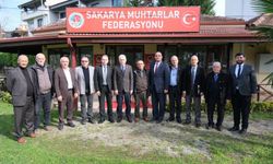 Ayhan'dan, Sakarya Muhtarlar Federasyonu Başkanlığı Ziyareti