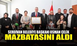 Serdivan Belediye Başkanı Osman Çelik, Mazbatasını Aldı