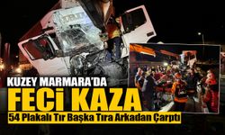 Kuzey Marmara'da Feci Kaza! 54 Plakalı Tır Başka Tıra Arkadan Çarptı