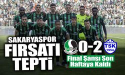 Sakaryaspor Fırsat Tepti! Final Şansı Son Maça Kaldı