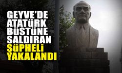 Atatürk Büstüne Saldıran Şüpheli Yakalandı