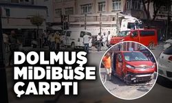 Korkutan Kaza! Dolmuş Midibüse Çarptı...