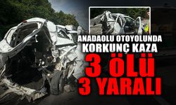 Anadaolu Otoyolunda Korkunç Kaza: 3 Ölü 3 Yaralı