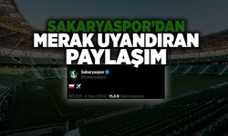 Sakaryaspor'dan Merak Uyandıran Paylaşım!