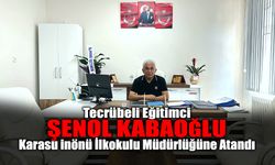Şenol Kabaoğlu Karasu İnönü İlkokulu Müdürlüğüne Atandı