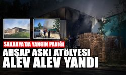 Ahşap Askı Atölyesinde Yangın! Kullanılmaz Hale Geldi...