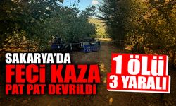 Sakarya’da Feci Kaza! Pat Pat Devrildi...