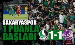 Sakaryaspor 1 Puanla Başladı: 1-1