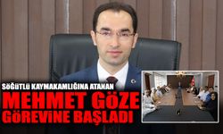 Söğütlü Kaymakamlığına Atanan Mehmet Göze Görevine Başladı