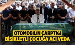 Otomobilin Çarptığı Bisikletli Çocuğa Acı Veda