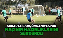 Sakaryaspor Ümraniyespor Maçının Hazırlıklarını Sürdürdü