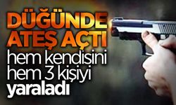 Düğünde Ateş Açtı Kendisini ve 3 Kişiyi...