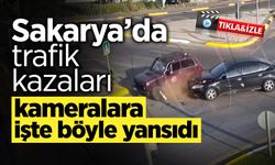 Sakarya’da Trafik Kazaları Kameralara Yansıdı