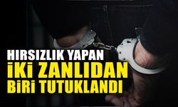 Hırsızlık Yapan İki Zanlıdan Biri Tutuklandı