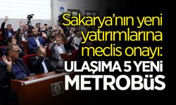 Sakarya'da Ulaşıma 5 Yeni Metrobüs Geliyor