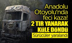 Anadolu Otoyolu'nda Kaza: 2 Tır Küle Döndü