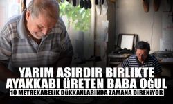 Baba ve Oğlu 10 Metrekarelik Dükkanlarında Zamana Direniyor