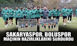 Sakaryaspor Boluspor Maçının Hazırlıklarını Sürdürdü