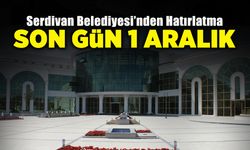 Serdivan Belediyesi’nden Hatırlatma!