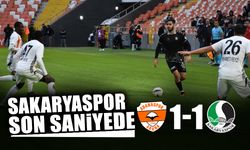 Sakaryaspor Son Saniyede Puanı Aldı