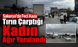 Tırın Çarptığı Kadın Ağır Yaralandı