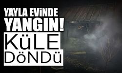 Yayla Evinde Yangın! Küle Döndü