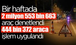 Bir Haftada 2,5 Milyondan Fazla Araç Denetlendi