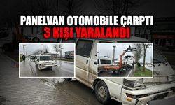 Panelvan Otomobile Çarptı