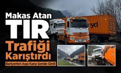 Makas Atan TIR Trafiği Karıştırdı!