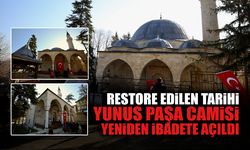 Restore Edilen Tarihi Yunus Paşa Camisi Yeniden İbadete Açıldı