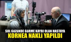 Sol Gözünde Görme Kaybı Olan Hastaya Kornea Nakli Yapıldı