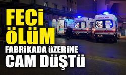 Fabrikada Üzerine Cam Düşen İşçi...