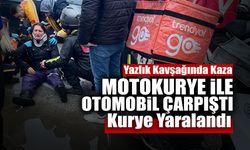 Sakarya'da Trafik Kazası: Motokurye Yaralandı