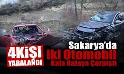 Sakarya’da İki Araç Kafa Kafaya Çarpıştı