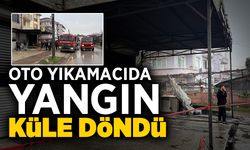 Oto Yıkamacıda Yangın!