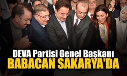 DEVA Partisi Genel Başkanı Babacan Sakarya'da