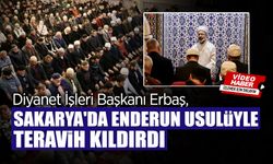 Diyanet İşleri Başkanı, Enderun Usulüyle Teravih Kıldırdı