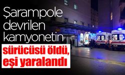 Kamyonet Sürücüsü Öldü, Eşi Yaralı