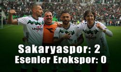 Sakaryaspor: 2 - Esenler Erokspor: 0