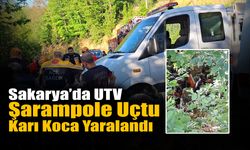 Sakarya’da UTV Şarampole Uçtu Karı Koca Yaralandı