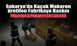 Sakarya'da Kaçak Makaron Üretilen Fabrikaya Baskın