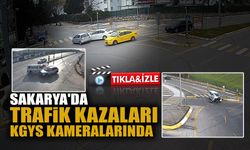 Sakarya'da Trafik Kazaları KGYS Kameralarında