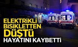 Elektrikli Bisikletten Düştü Hayatını Kaybetti