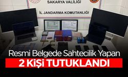 Resmi Belgede Sahtecilik Yapan 2 Kişi Tutuklandı