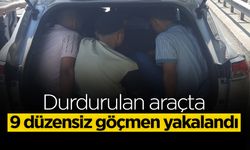 9 Düzensiz Göçmen Yakalandı