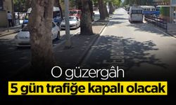 5 Gün Trafiğe Kapalı Olacak