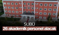 SUBÜ 26 Akademik Personel Alacak