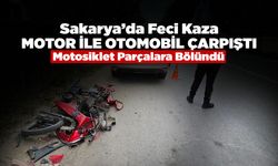 Motosiklet ile Otomobil Çarpıştı: Sürücü Ağır Yaralandı