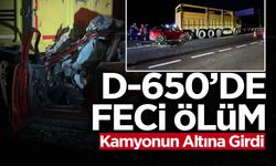 Sakarya'da Kamyona Çarpan Aracın Sürücüsü Öldü